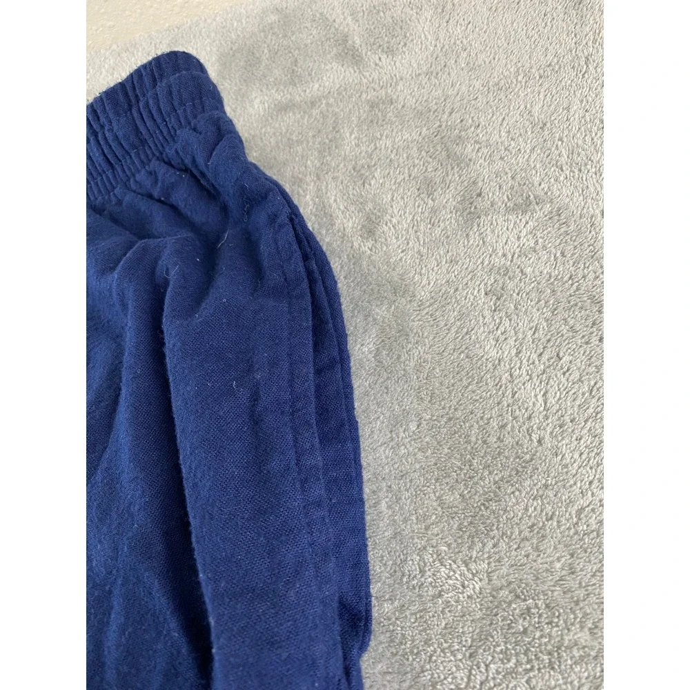 KingSize Mens 3XL Big Navy Blue Cotton Lounge Pajama Pants Elastic Drawstring